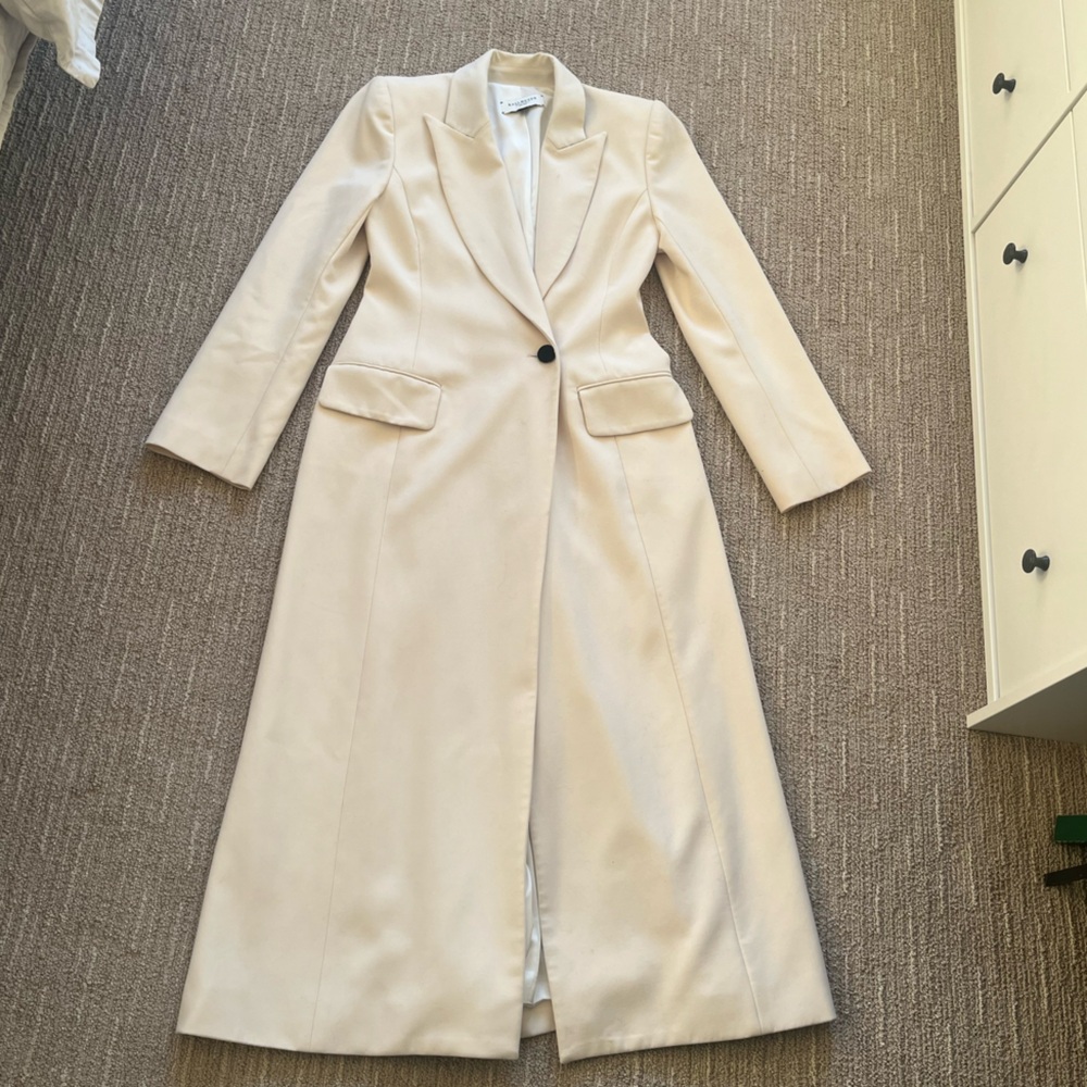 Elegant Cream Long Coat